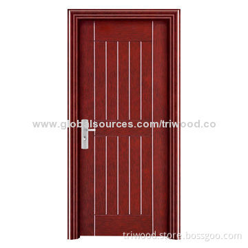 Steel Security Door with Cold-rolled Steel and Wood-like Panel, Customized Orders available